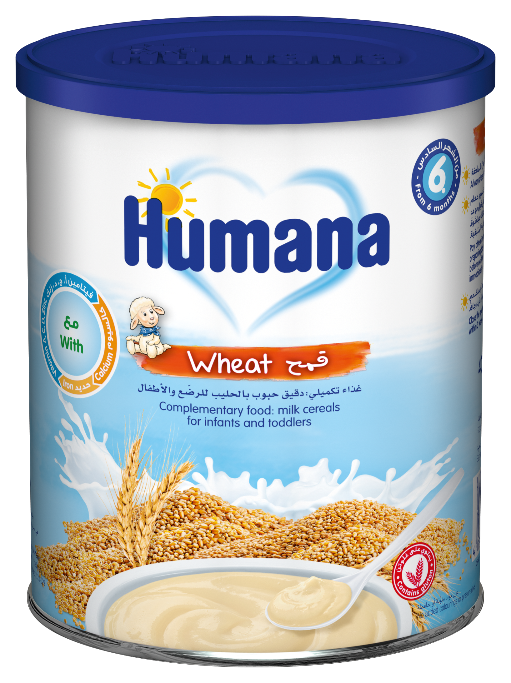 201610436_2800051_400_HU_Humana_Milchbrei_Weizen_400g_SA_Blechdose Lúa mì sữa