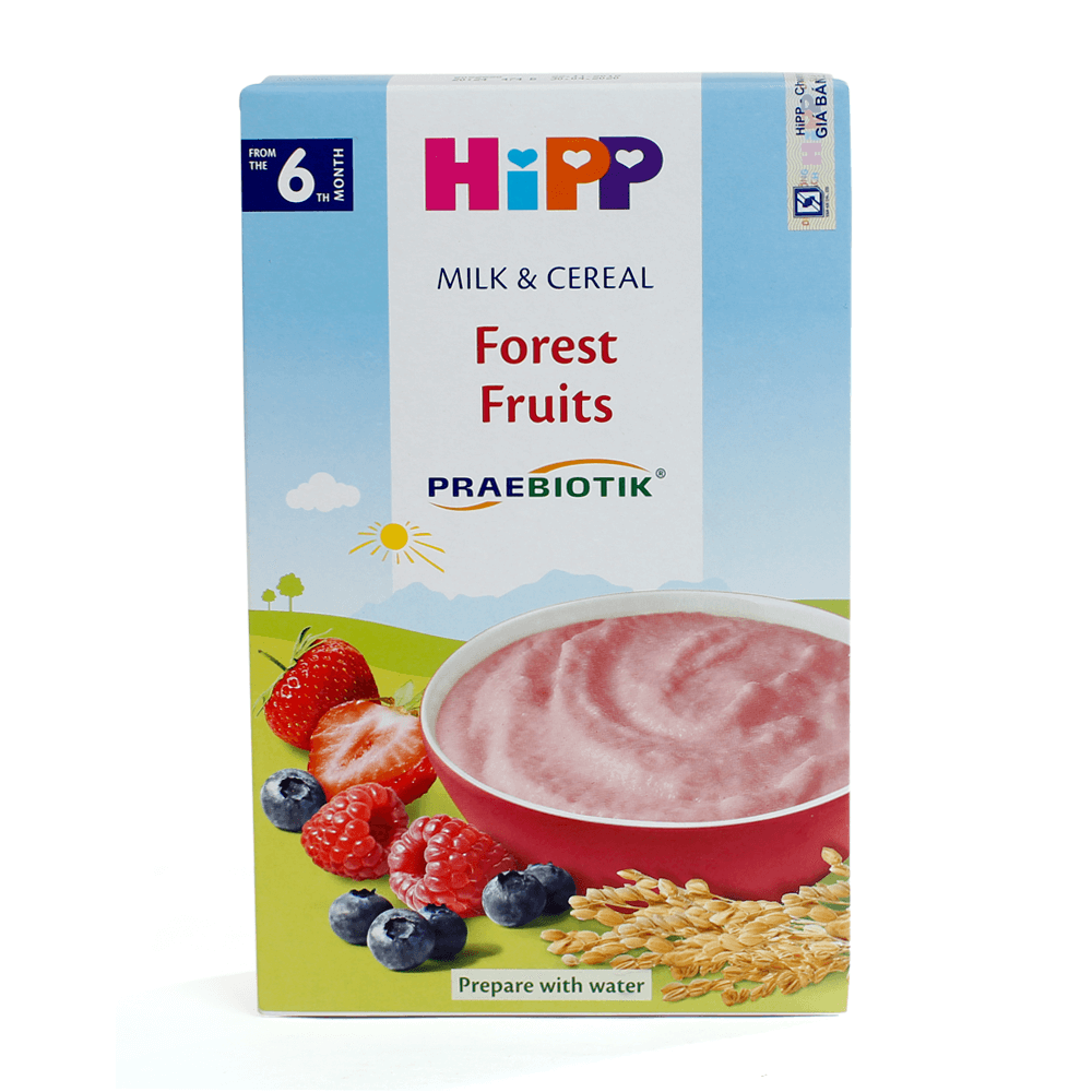Bột sữa DD HiPP Organic bổ sung Praebiotik - Hoa quả rừng 250g01