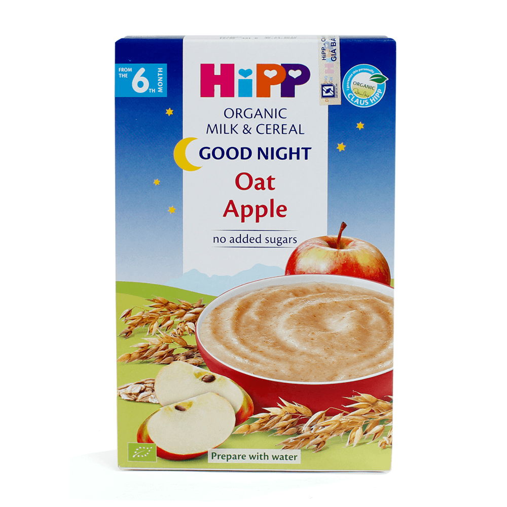 Bột sữa DD Chúc ngủ ngon HiPP Organic - Yến mạch, táo tây 250g01