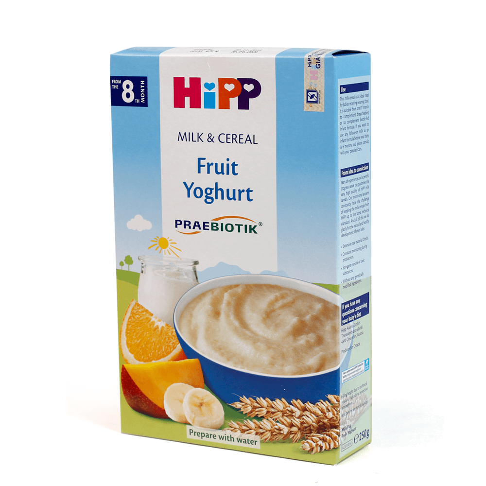 Bột sữa DD HiPP bổ sung Praebiotik - Hoa quả nhiệt đới, sữa chua 250g02