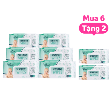   Combo 6 gói khăn ướt Rascal 80 tờ   