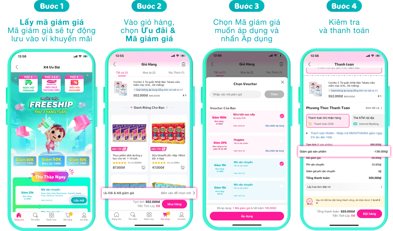 Thứ 2 - Freeship mọi đơn | Thứ 6 - Siêu hội giảm giá