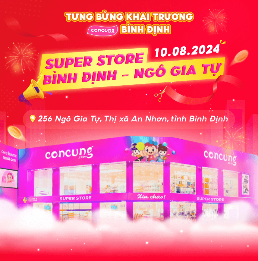 Tưng bừng khai trương Con Cưng Super Store 256 Ngô Gia Tự, An Nhơn, Bình Định