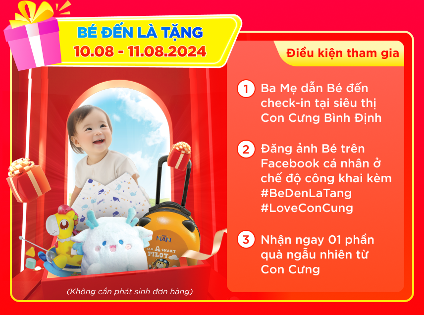 Tưng bừng khai trương Con Cưng Super Store 256 Ngô Gia Tự, An Nhơn, Bình Định