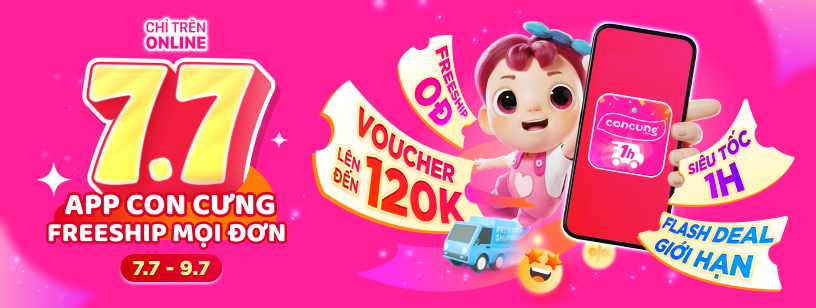 CON CƯNG -  SALE NGÀY ĐÔI 7.7