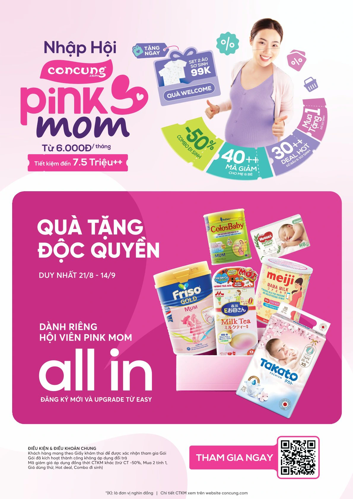 Hội viên Pink Plus - Chọn gì giảm đó đến 50%