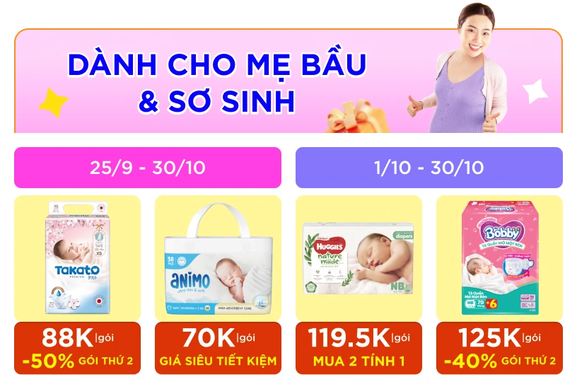 CON CƯNG - ƯU ĐÃI TÃ SỮA THÁNG 10