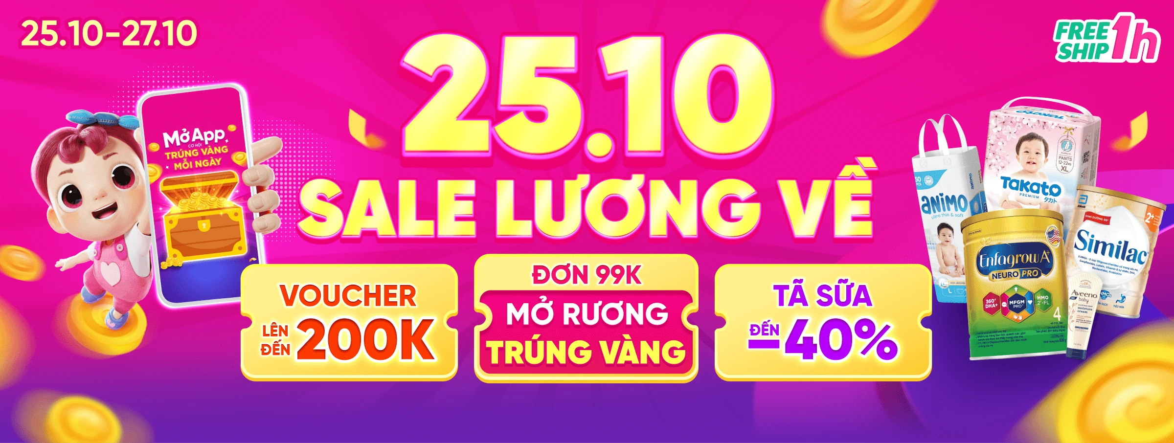 CON CƯNG - ƯU ĐÃI TÃ SỮA THÁNG 10