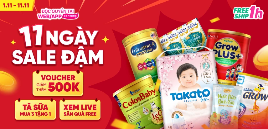 11 NGÀY SALE ĐẬM - SALE LỚN NHẤT NĂM