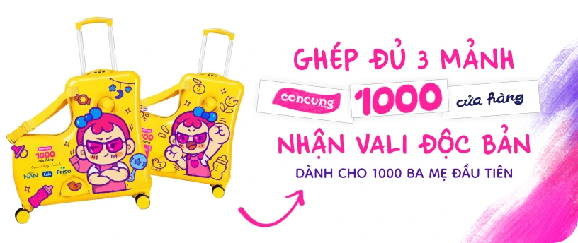Thẻ cào 3 trong 1 khi mua đơn 1K tại Con Cưng