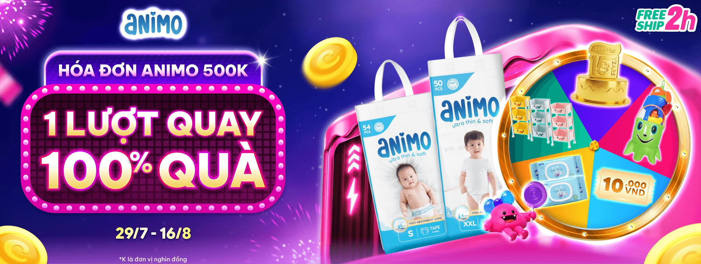 Con Cưng 15 năm - Tã Sữa 100% quà