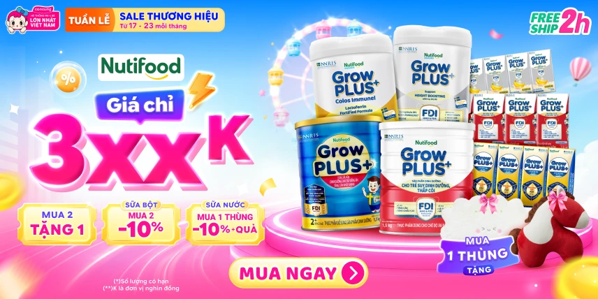SIÊU SALE THƯƠNG HIỆU - TÃ SỮA GIẢM ĐẾN 30%