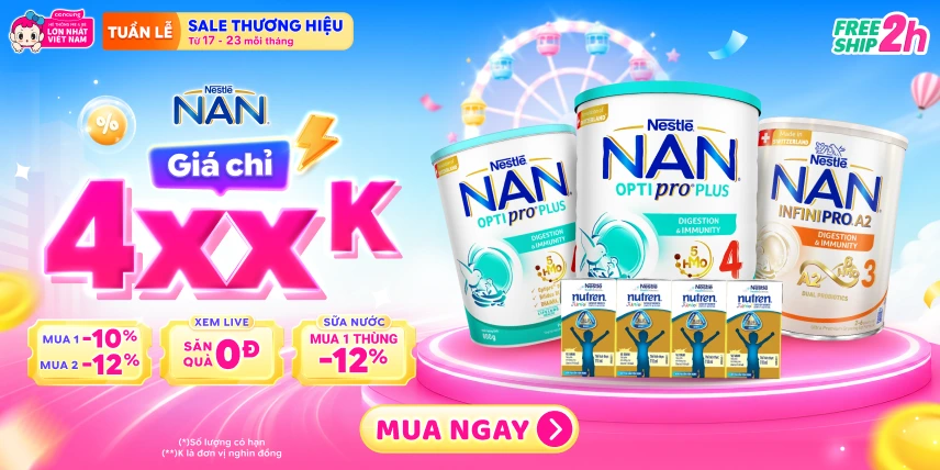 SIÊU SALE THƯƠNG HIỆU - TÃ SỮA GIẢM ĐẾN 30%