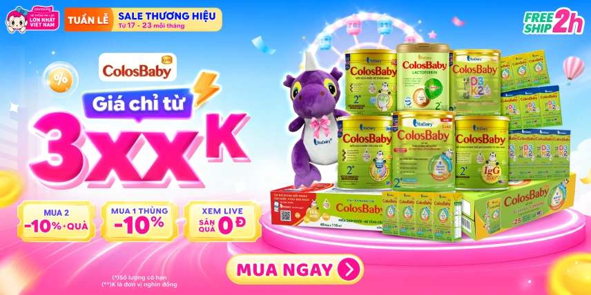 SIÊU SALE THƯƠNG HIỆU - TÃ SỮA GIẢM ĐẾN 30%