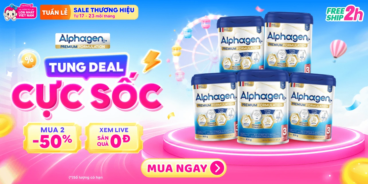 SIÊU SALE THƯƠNG HIỆU - TÃ SỮA GIẢM ĐẾN 30%
